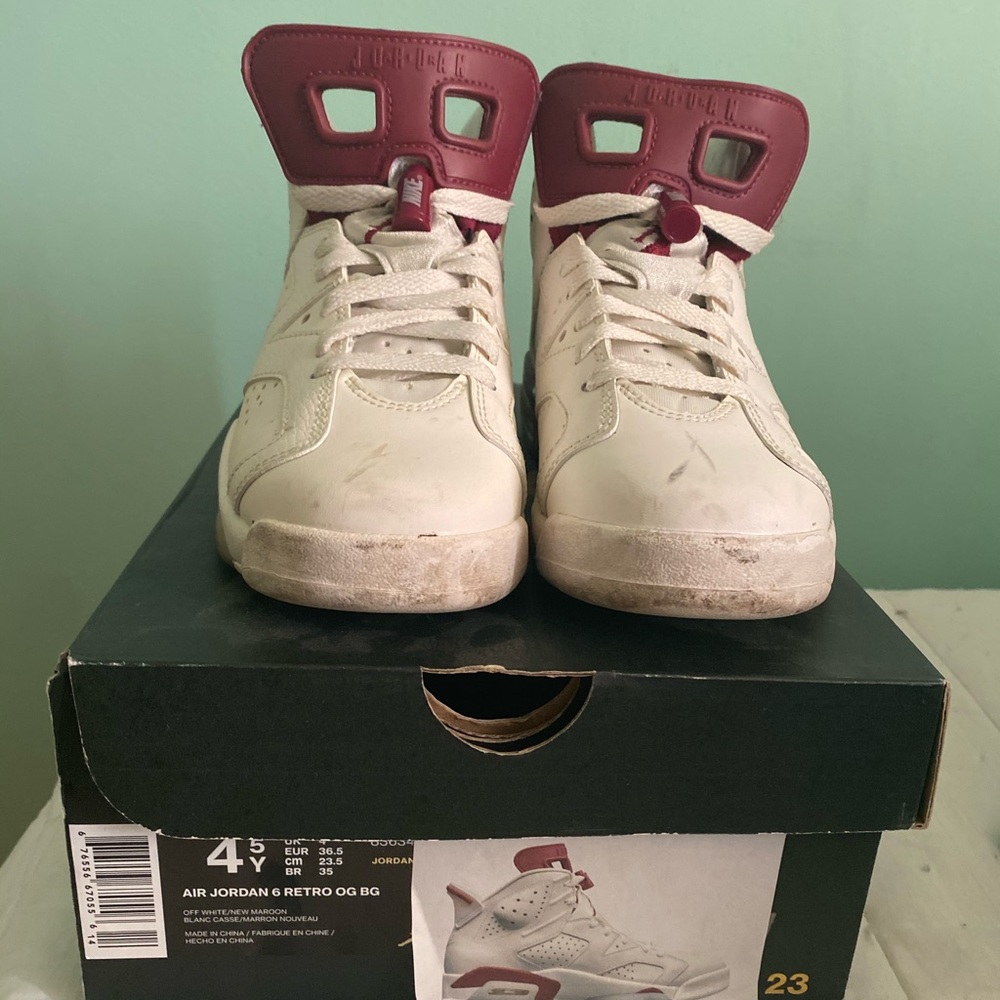 (2015) Air Jordan Maroon 6s (4.5Y)